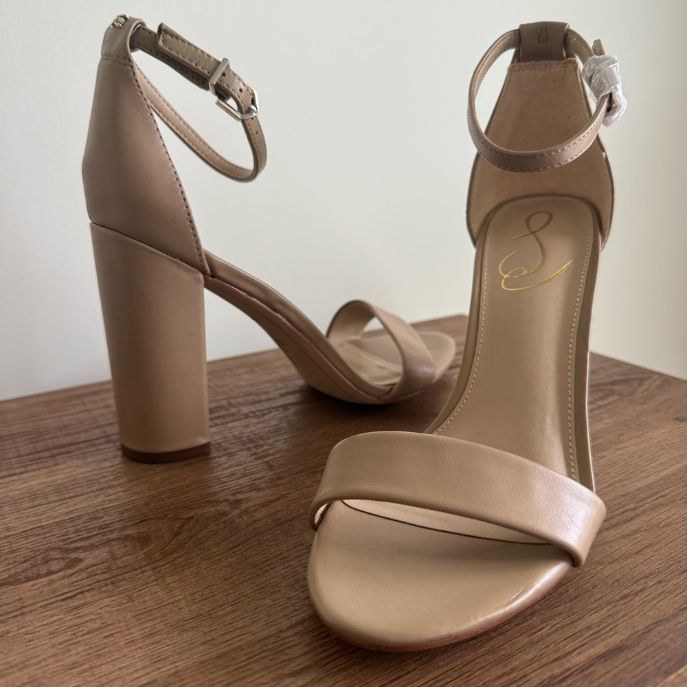Sam Edelman Tan Block Heel Sandals